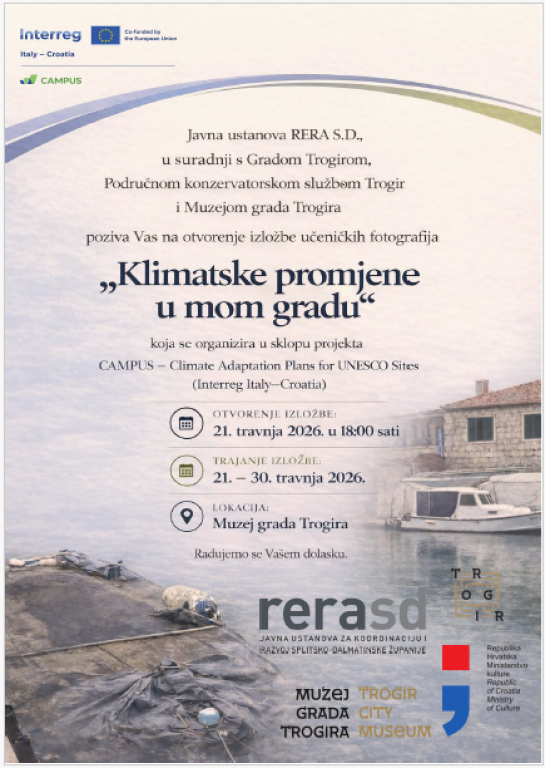 Izložba učeničkih fotografija „Klimatske promjene u mom gradu“