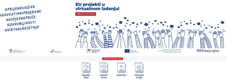 JU RERA sudjeluje u virtualnim Danima otvorenih vrata EU projekata!