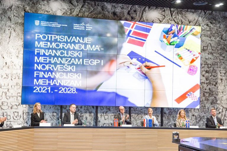 Hrvatskoj novih 111 milijuna eura iz Financijskog mehanizma Europskoga gospodarskog prostora i Norveškog financijskog mehanizma