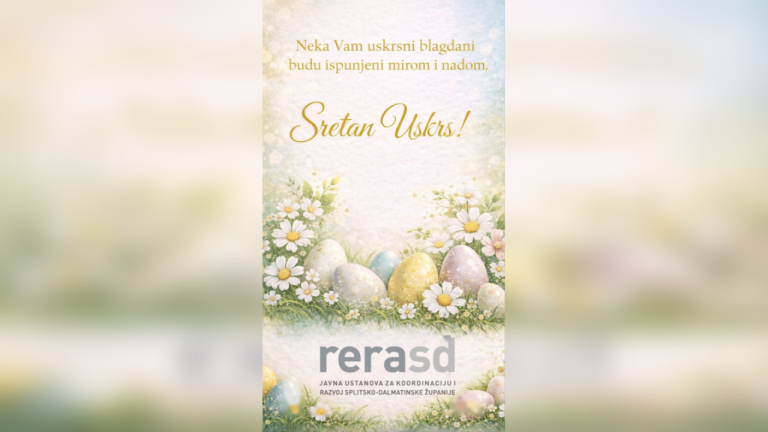 Sretan Uskrs želi vam JU RERA S.D.
