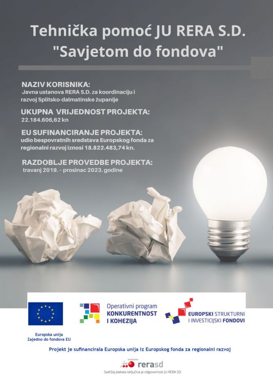 Tehnička pomoć JU RERA SD – “Savjetom do fondova